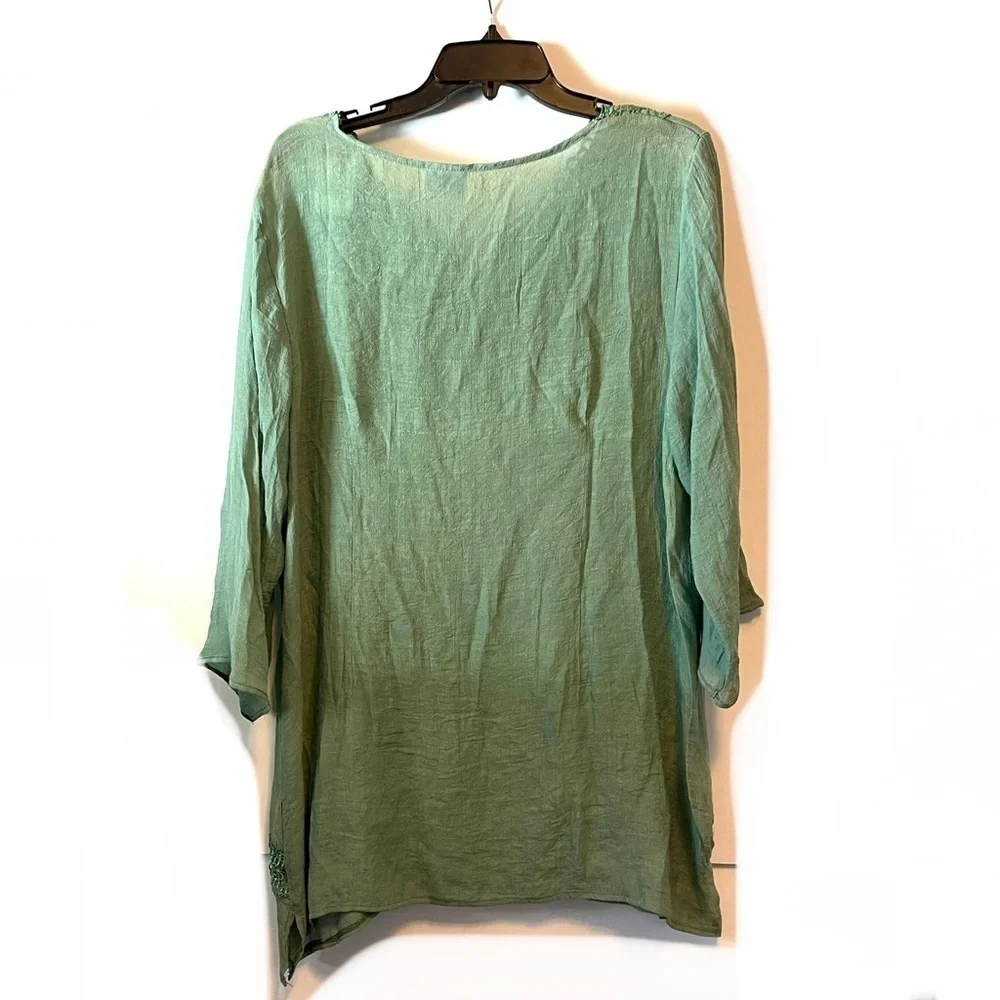 Mint green tunic top - Picture 3 of 4